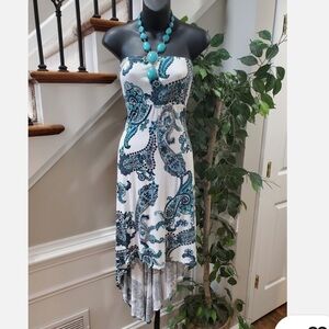 Venus High Low Strapless Maxi Dress